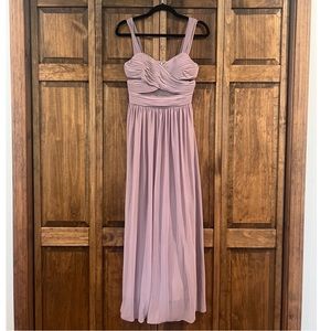 Mauve bridesmaid dress